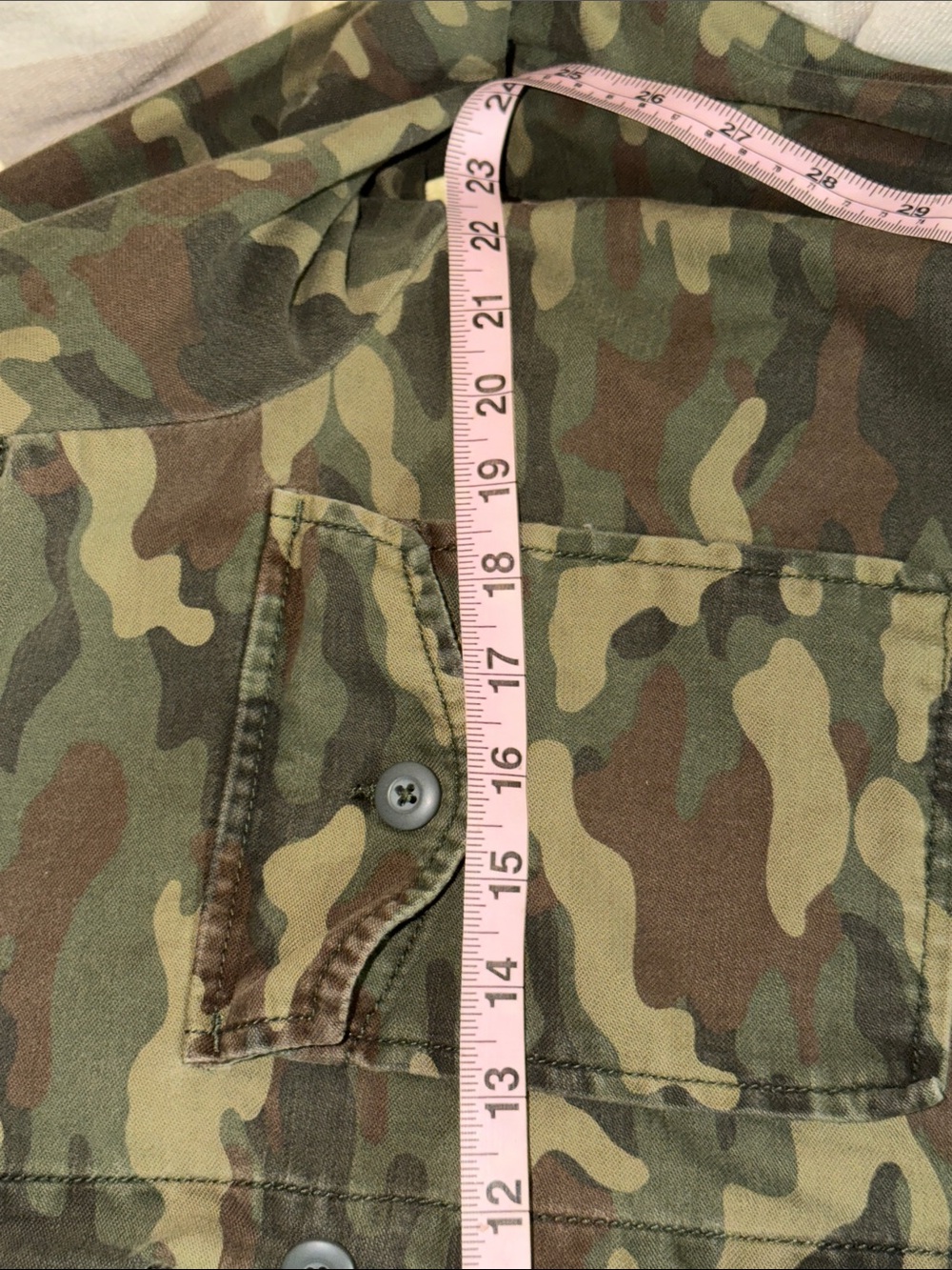 American Eagle Outfitters Olive Green Camo Field Jacket Nah to Love XL - Picture 9 of 11